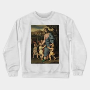 Jesus Being Mugged Crewneck Sweatshirt